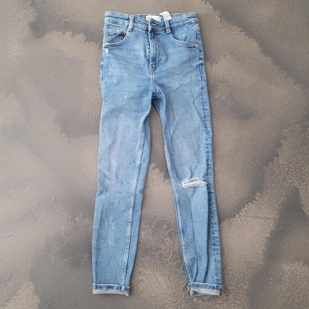 Zara vintage distressed skinny jeans